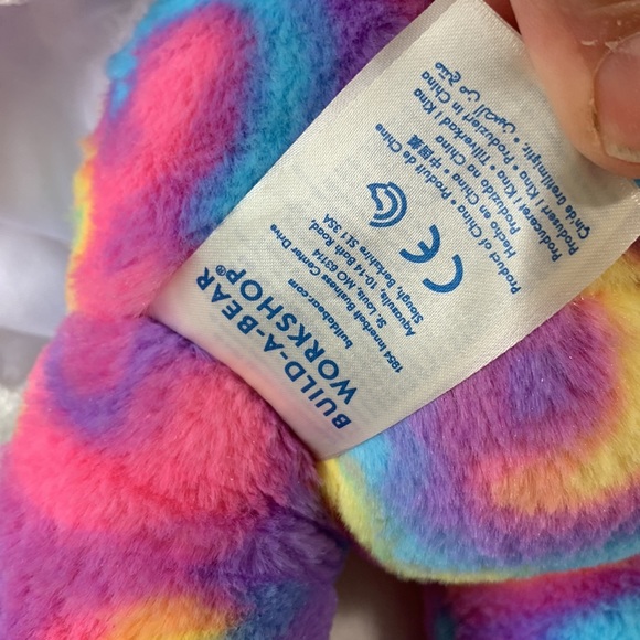 Tie dye bunny Build a Bear 2017 - Picture 9 of 10